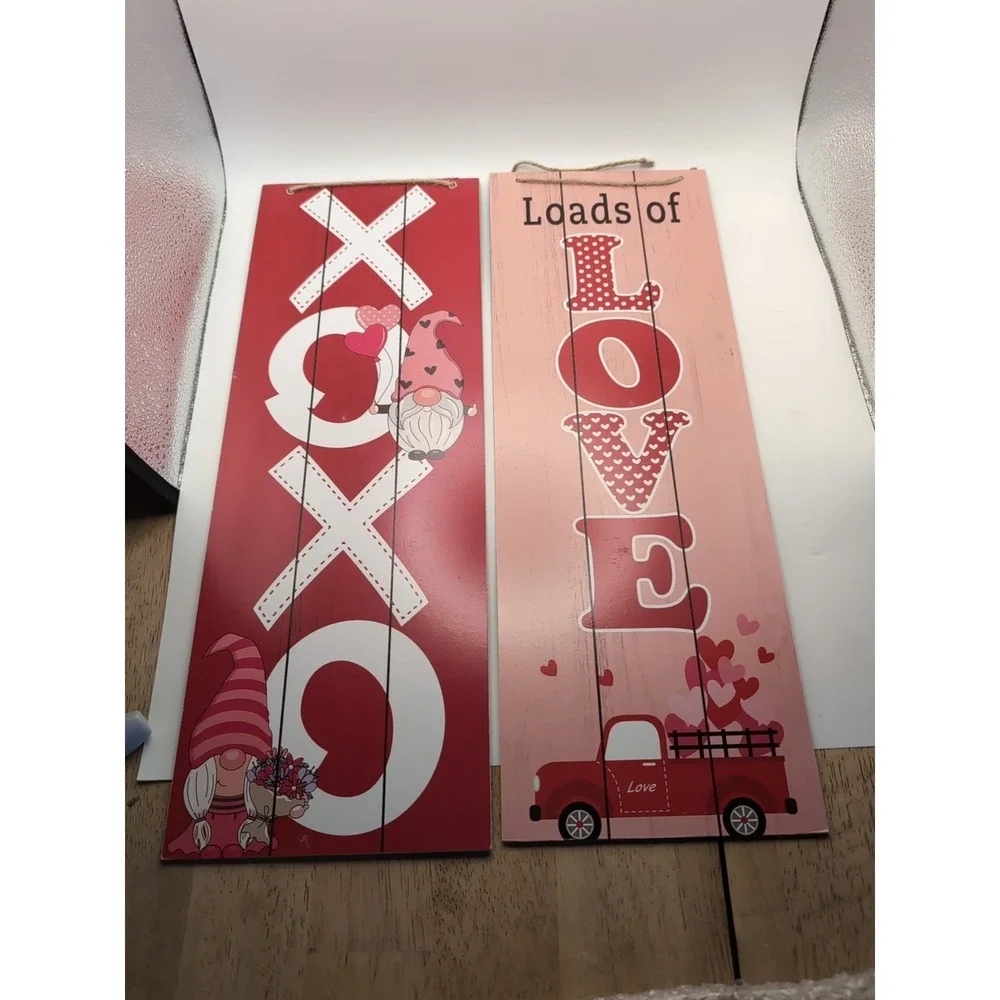 Valentine's St Patrick Welcome Set Of 2 Two Sided 6 X‎ 17